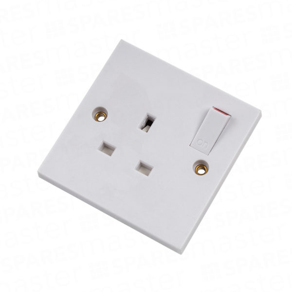 Switched flush socket 13A – single
