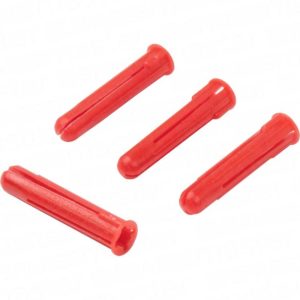 Plastic Wall Plugs - Red