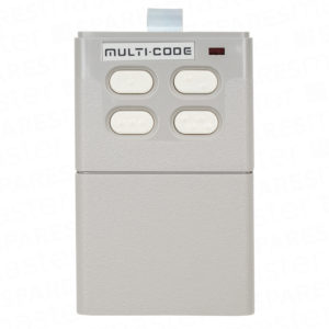 Multicode garage door remote control