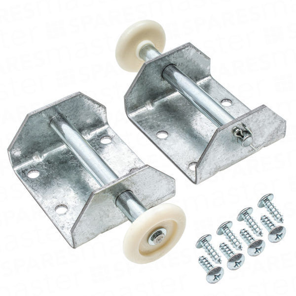 Cardale slideaway garage door roller spindles & brackets – double