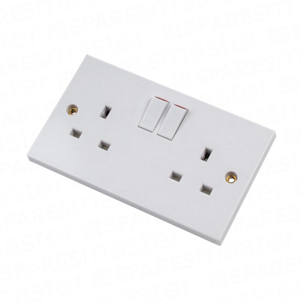 Switched flush socket 13A – double