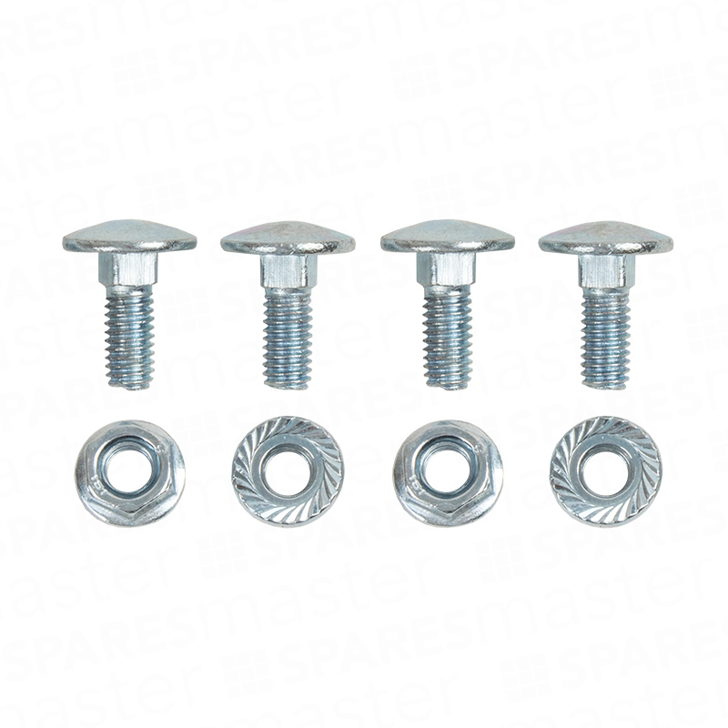 Dome Head Square Shank Bolt M6 x 16mm