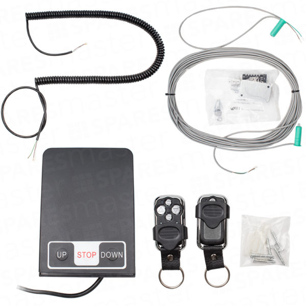 Roller door control unit with safety edge