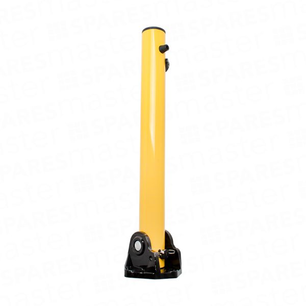 Autolok Yellow Fold Down Parking Post – 620mm heigh
