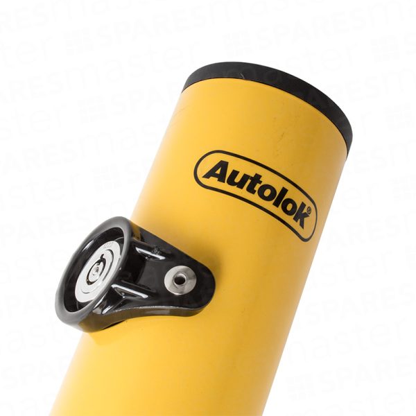 Autolok Yellow Fold Down Parking Post – 620mm heigh
