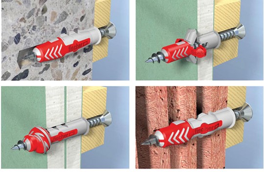 Fischer Duopower wall plugs application