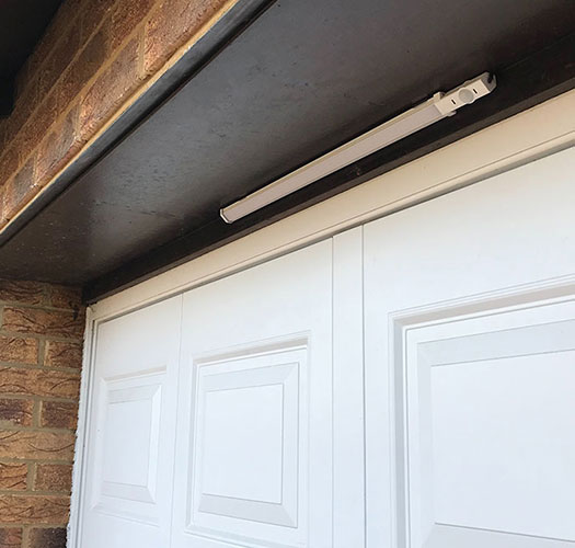 Night Sabre garage door